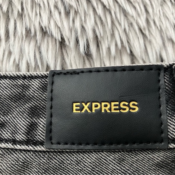 Express size 12P Jeans Black Distressed Ankle Boot - Picture 10 of 12